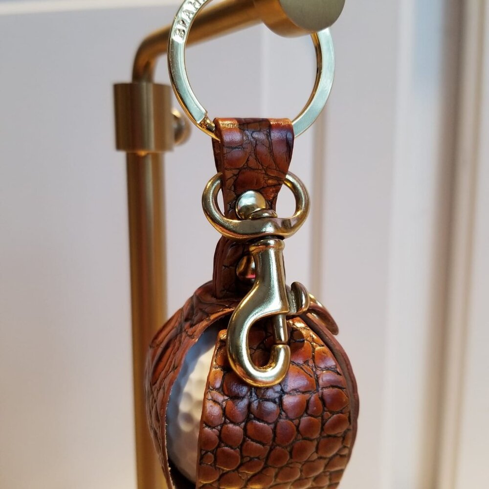 RARE Vintage Brahmin Keychain Golf Ball Holder Charm - Picture 2 of 2